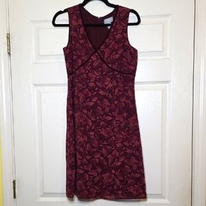 Y2k Old Navy Red Sheath Mini Dress Size 6 Sleeveless V-Neck Baby Doll Whimsigoth